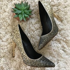 Shi Ombré sparkle heels